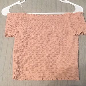 Pink off the shoulder top